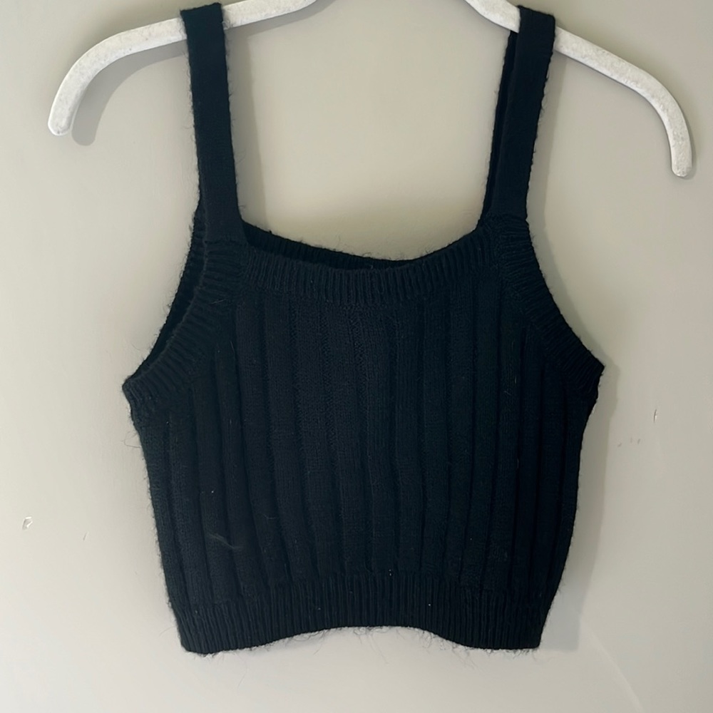 Ribbed Cropped tank top